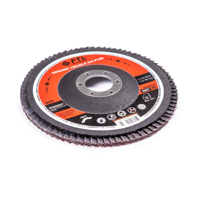 Круг лепестковый для шлифования по нержавеющей стали FTL Everest 27 125 х 22,2 мм P120