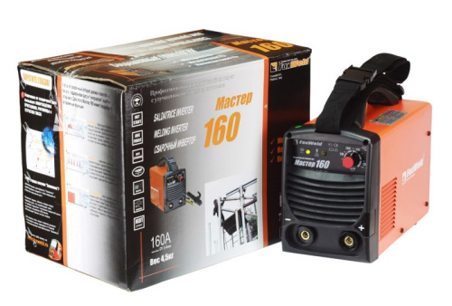 Сварочный аппарат  FOXWELD MASTER 160 ,ММА , ток DC , 20-160-А , ПВ 70% , электрод 1.6 - 4.0 мм