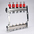 Коллекторный блок  1 x 8 вых 3/4  VALTEC с расходомерами VTc.584.EMNX.0608