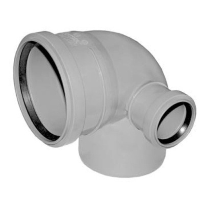 Отвод DN 110x50х45 правый (Цвет Серый)     115120