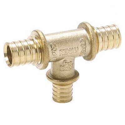 Тройник 20 х 17 х 17 редуцированный RAUTHERM S  оцинкованная латунь  REHAU