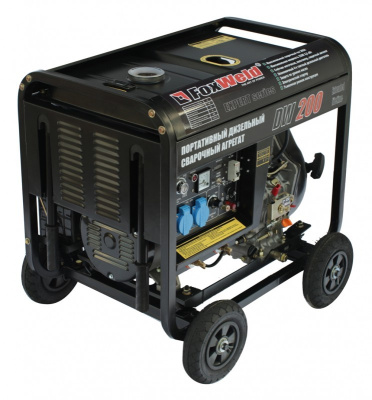 Сварочный генератор дизельный DW200 ,220V,3.2 кВт ток 50-200А, электрод  2 -5,FOXWELD