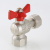 Кран шар. BASE угловой с накидной гайкой 1/2" вн.-вн. VALTEC VT.266.N.0404