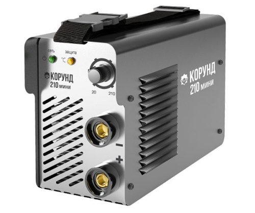 Сварочный аппарат КОРУНД 210 мини , ММА , ток DC , 20-210А , ПВ 60% , электрод 1.6 - 5.0 мм									