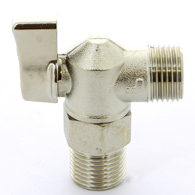 391 Кран шаровый НН  1/2"x1/2" угловой для подкючения приборов бабочка ITAP   