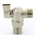 391 Кран шаровый НН  1/2"x1/2" угловой для подкючения приборов бабочка ITAP   