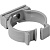 Держатель труб с защелкой 20 мм АВС-пластик серый 0620 Промрукав