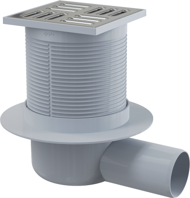 Трап 105х105/50 мм боковой сток, решетка из нержа-щей стали, гидрозатвор комбинированный SMART APV31