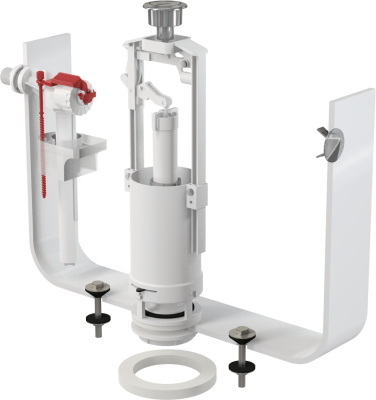 Комплект выпускной арматуры ALCAPLAST SA2000-1/2" со СТОП кнопкой бок. подкл. 1/2" , резьба пластик.