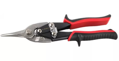 Ножницы по металлу ЗУБР МАСТЕР 300 мм, прямые удлинённые,прямой проходной рез,Cr-V сталь.