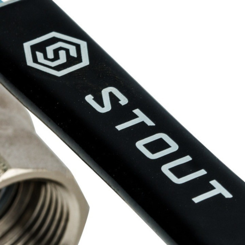 Кран шаровой с фильтром  3/4" резьба вн.-вн., ручка рычаг STOUT