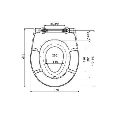 Сиденье для унитаза ALCAPLAST A606 SOFTCLOSE унив. со съем. вкладышем дюропласт  с антибак.свойств.