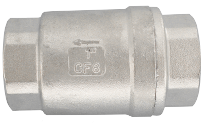 Клапан обратный муфтовый прямой 1/2" (DN15) AISI304 (CF8), PN40