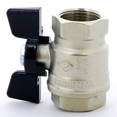 912 Кран шаровый бабочка 1/2'' внутренняя-внутренняя резьба BUGATTI NEW JERSEY