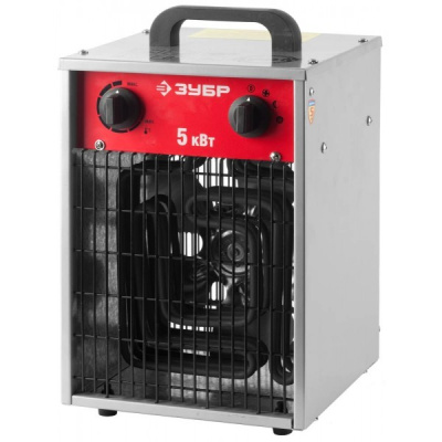 ЗУБР ЭКСПЕРТ Пушка тепловая электр. 5 КВт,4300 кКалл/час, 400 м3 час, 380 В.