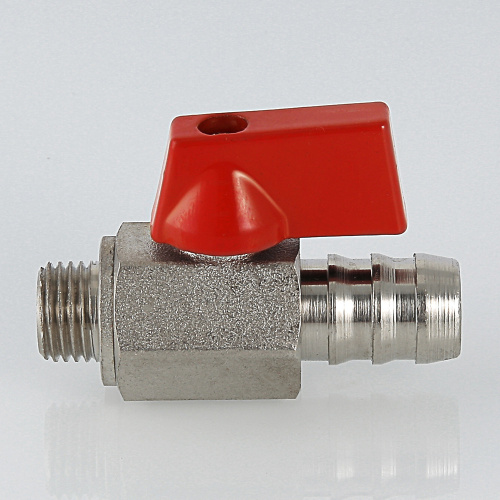 Мини кран наружная резьба  дренажный 1/4" со штуцером VALTEC