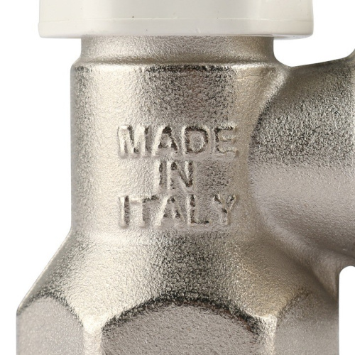 Клапан запорно-балансировочный угловой 1/2" со сгоном. Резьба внут - нар  SVL 1156 000015 STOUT