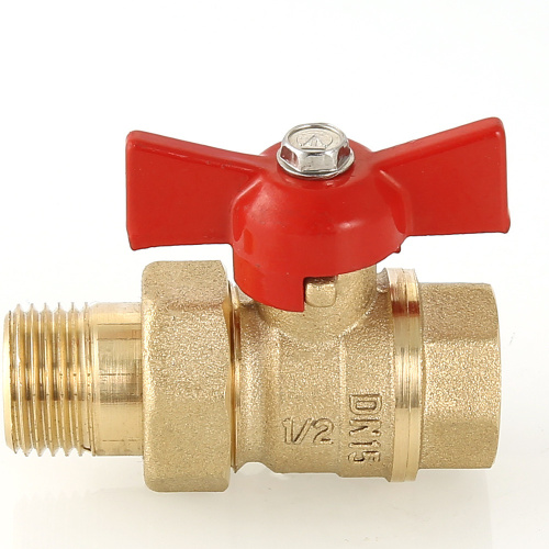 Кран шар. СТАНДАРТ с полусгоном 1/2", вн.-нар. (PN40) VALTEC VT.127.GN.04