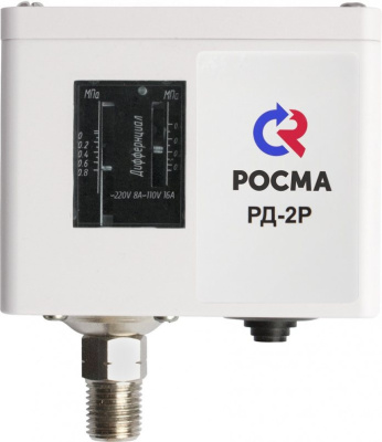 Реле давления РД-2Р-0,8МПа,диапазон 0,07 - 0,4МПа, резьба G1/4",t изм.среды -10 - +110С,IP44
