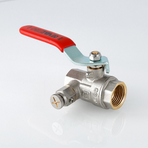 Кран шаровый BASE с дренажом и воздухоотводчиком 3/4" вн.-вн.  VALTEC VT.245.N.05