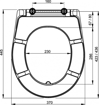 Сиденье для унитаза ALCAPLAST A601 PISTACHIO дюропласт  с антибактериальными  свойствами