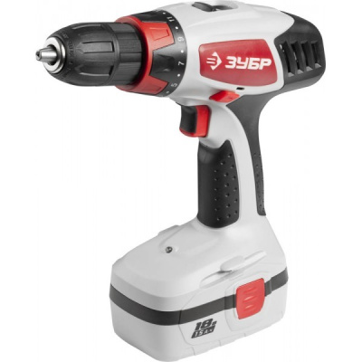 Дрель-шуруповерт аккумуляторная Ni-Cd 12 В,крутящий момент 30Hm ,16 уровней +1 , АККУМУЛЯТОР+ , ЗУБР