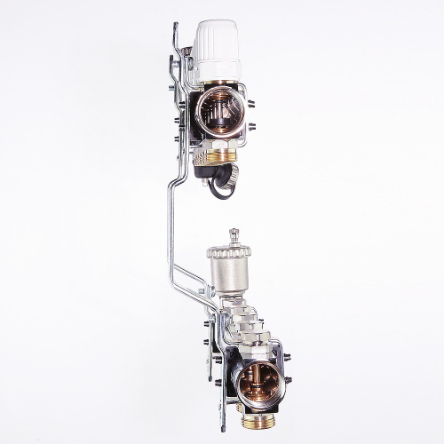 Коллекторная группа в сборе, 1"х4 вых. Евроконус 3/4" VALTEC VTc.594.EMNX.0604