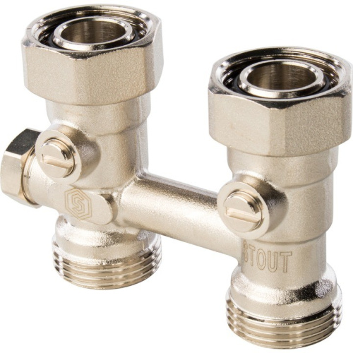 Узел для подключения радиатора 3/4 прямой для одотрубной системы 120°С  SVH-0001-000020 STOUT