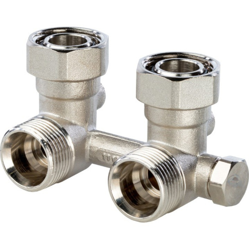 Узел для подключения радиатора 3/4 угловой для одотрубной системы 120°С  SVH-0003-000020 STOUT