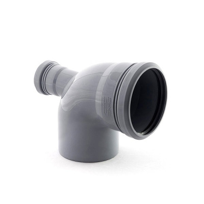 Отвод DN 110x50х87 задний ( фронтальный ) (Цвет Серый)           115120