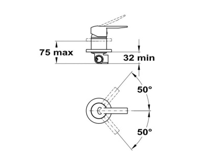 407 MODE  Смеситель  скрытого монтажа для душа и бидета MOFEM