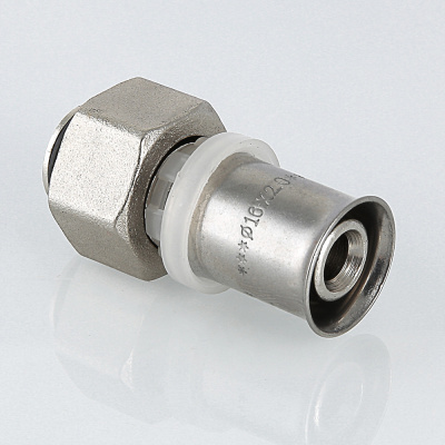 Соединитель коллекторный пресс для м./п. трубы 16 (2,0) х 1/2" VTc.712.N.1604 VALTEC