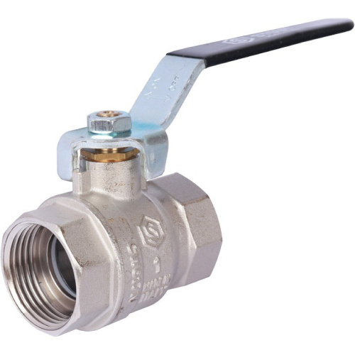 Стандартнопроходной шаровой кран 1/2" резьба  внутренняя-внутренняя, ручка рычаг STOUT 