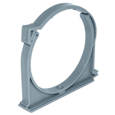 Крепление с защелкой DN 110мм Политрон  (Цвет Серый)          