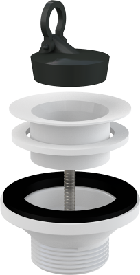 Выпуск для умывальника 1.1/4" DN63 с пластмассовой решеткой A32 ALCAPLAST