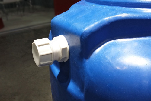 Отвод из бака в сборе 1 1/2" Пластик