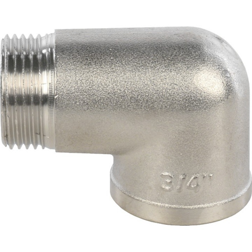 Фитинг   STOUT Угол 3/4  SFT-0012-000034 внутренняя-наружная резьба латунь никелированный