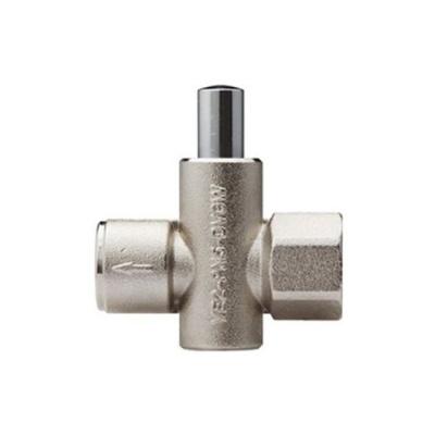 Клапан запорный кнопочный VE2-2-G1/2 для установки манометра 5 бар