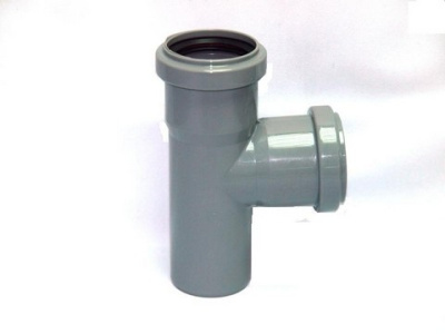 Тройник DN 50x67мм  HTEA Ostendorf (Цвет Серый)    