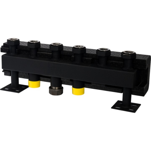 Стальной распределительный коллектор   3 отопительных контура DN 32 в изоляции SDG-0016-005003 STOUT