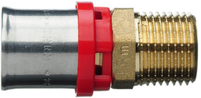 Пресс фитинг для металлопластиковой трубы Соединение 16 x 1/2" Наружная резьба TeRma (TRm)