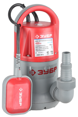 Насос погружной дренажный универсальный ЗУБР 900 Вт, 250 л/мин,напор 8,5 м, кабель 10 м.