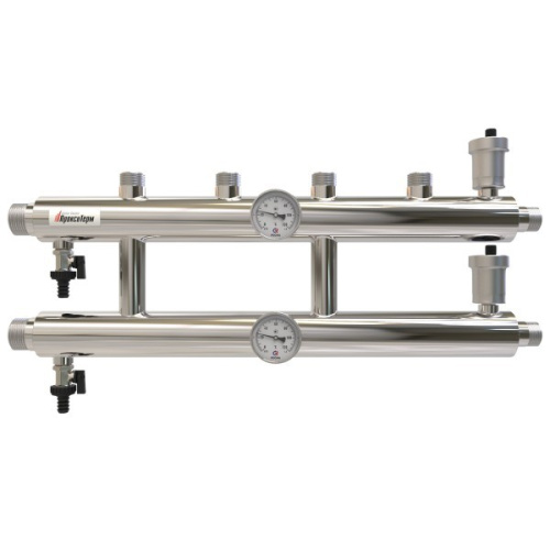 Распределительный коллектор 85 кВт 3 контура 1,1/4х1 GK 32-2.1 AISI 304 ПроксиТерм