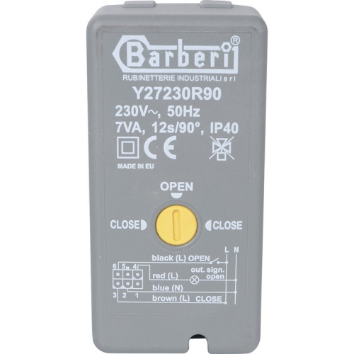 Сервопривод для 2-х ходовых зональных клапанов 230V время движения 12 сек SVM-0071-230012 STOUT