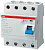 Выключатель дифф. тока (УЗО)  АВВ F204AC,4-полюсный,тип AC ,80A, 300mA ,6Ka