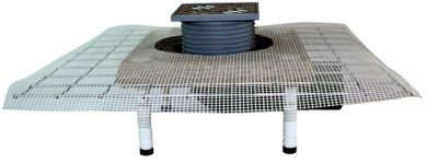 HL 80.1C DN 50/75 Трап для внутренних помещений с консолью из полимербетона решетка 115х115