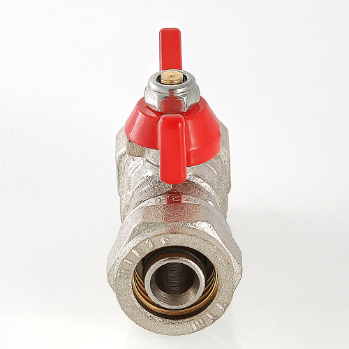Кран шаровый под обжим, рукоятка бабочка 16х1/2 вн.  VALTEC  VT.342.N.1604