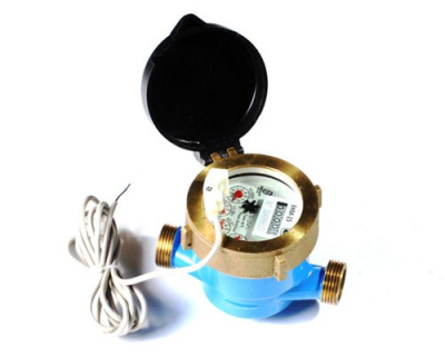 Счетчик воды ВКМ-20ДГ Импульсный ХВС L=130 мм МОКРОХОДНЫЙ одноструйный со сгонами крыльчатый IP68