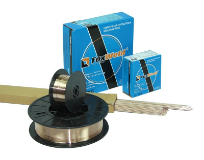 Проволока медная Foxweld CuSi3 , d 0,8 мм , 1 кг , для пайки сталей и сварки медных сплавов