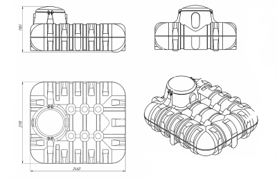 Емкость подземная R3000